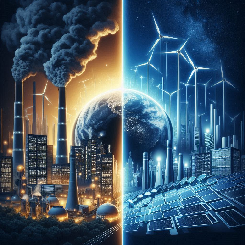 Climate change and energy © AI Illustration