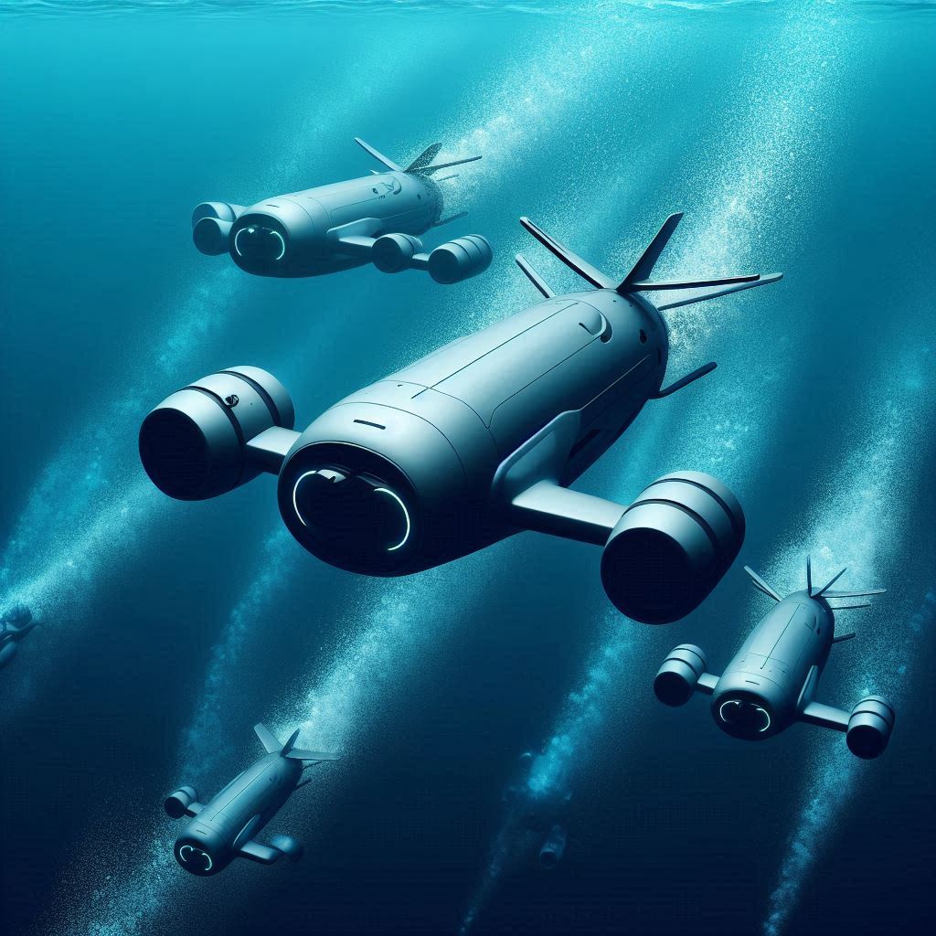 Autonomous Underwater Vehicles (AUVs) © AI Illustration