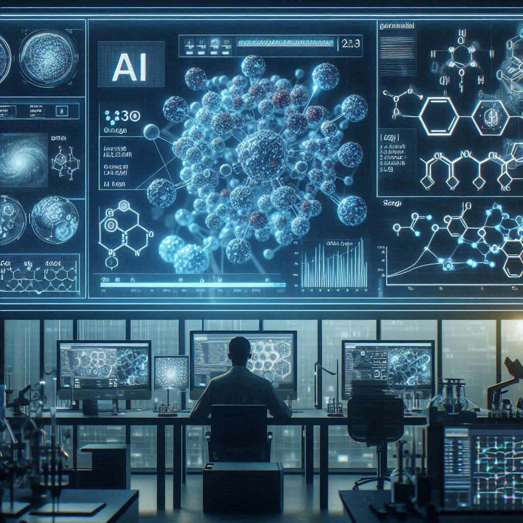 Using Machine Learning to Identify Promising Drug Candidates © AI Illustration