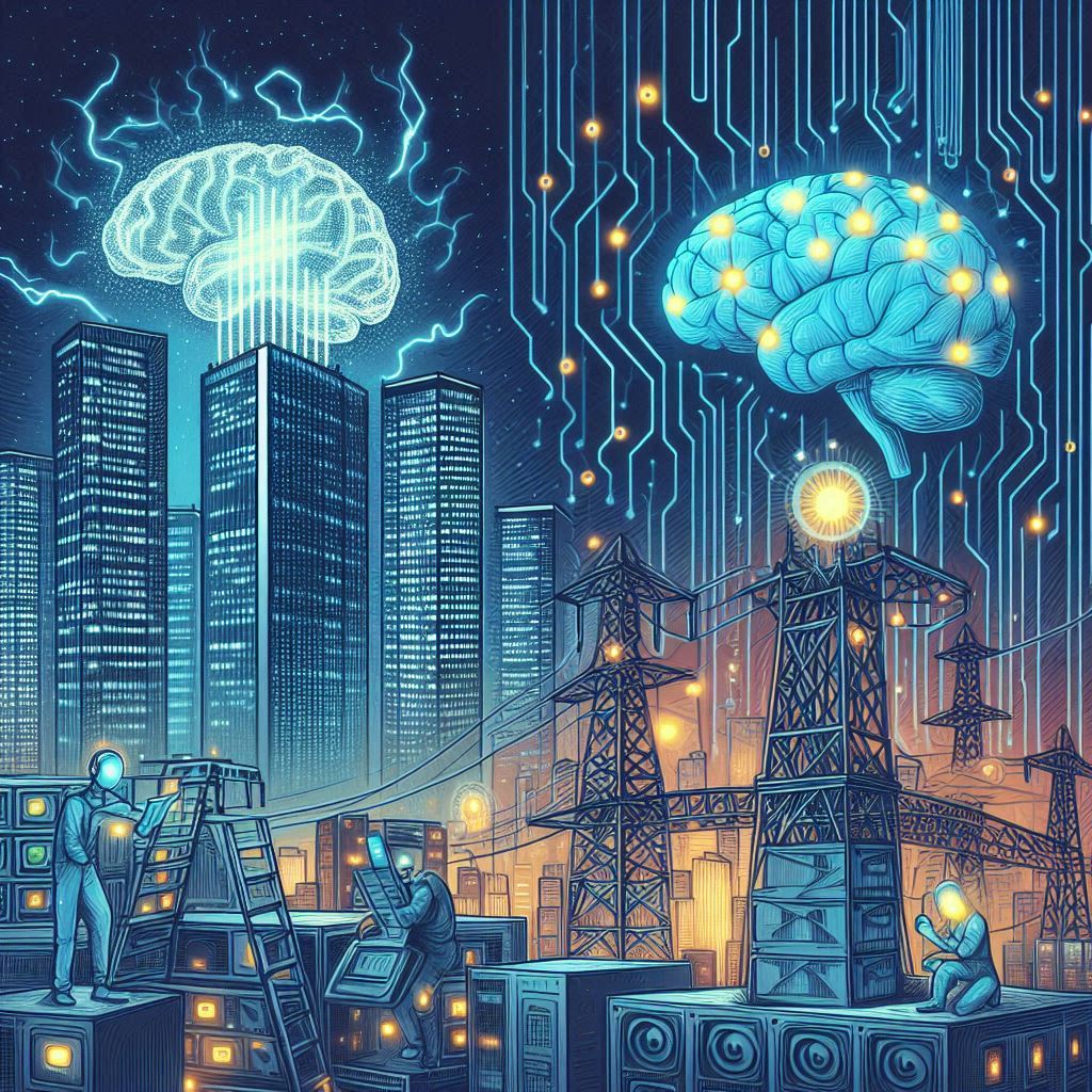 The impact of AI on Power Grids © AI Illustration