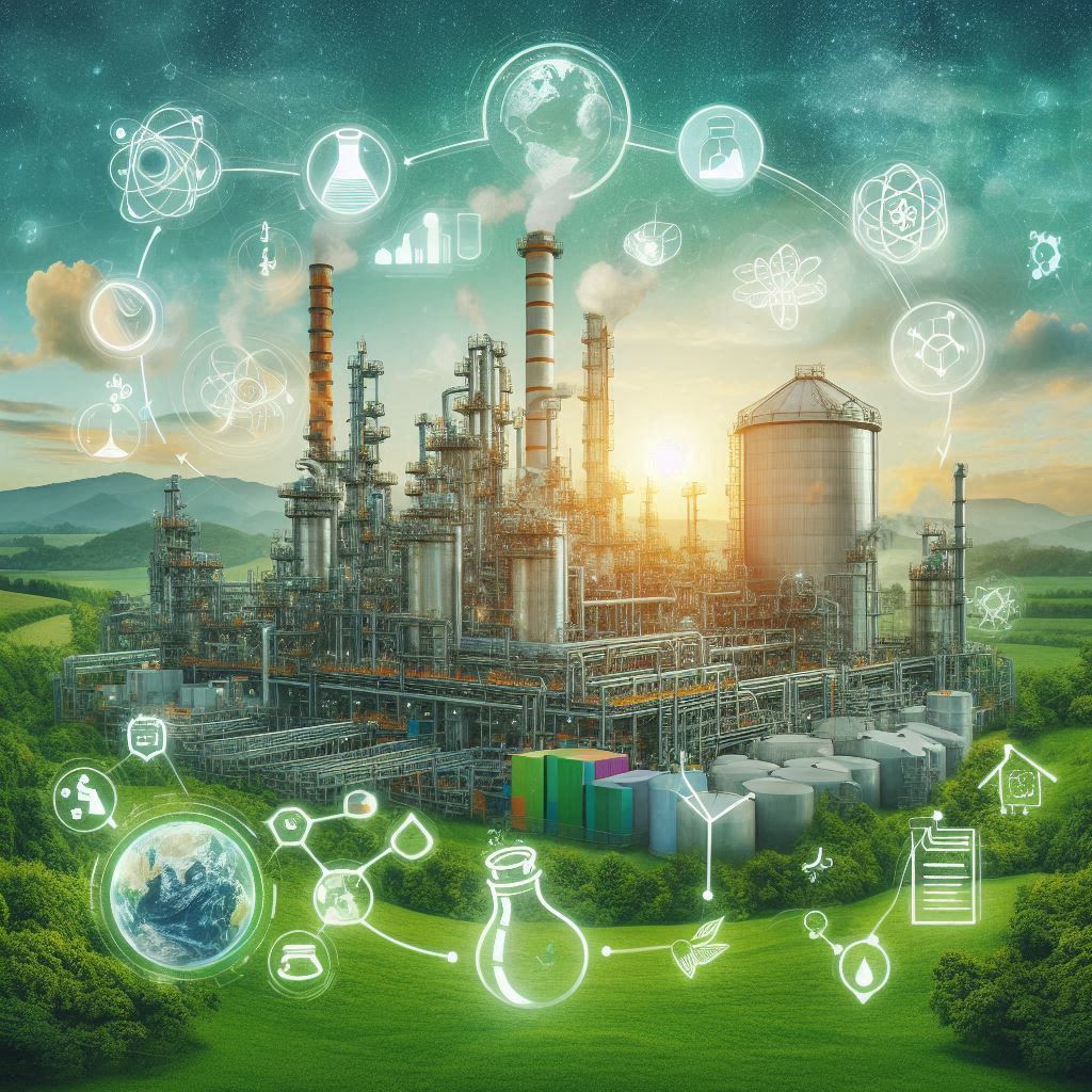 Environmental and Sustainability practices in Industrial Engineering © AI Illustration