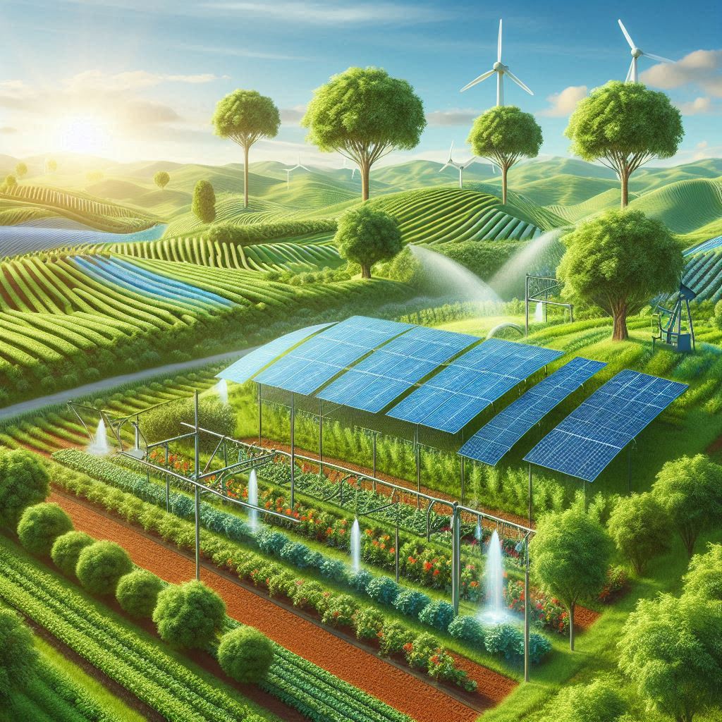 Environmental and Sustainability practices in Agricultural Engineering © AI Illustration