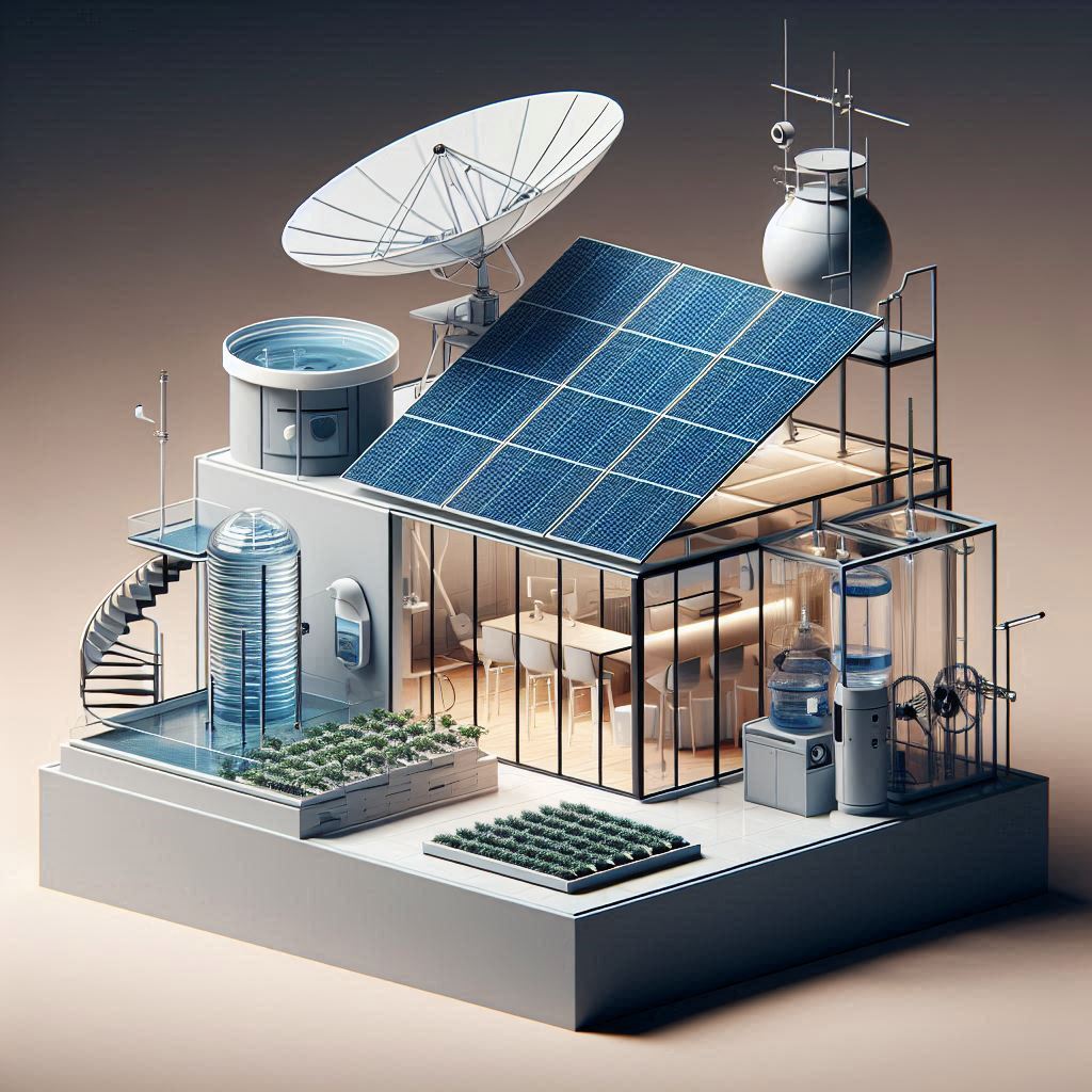 Hybrid Solar system setup © AI Illustration