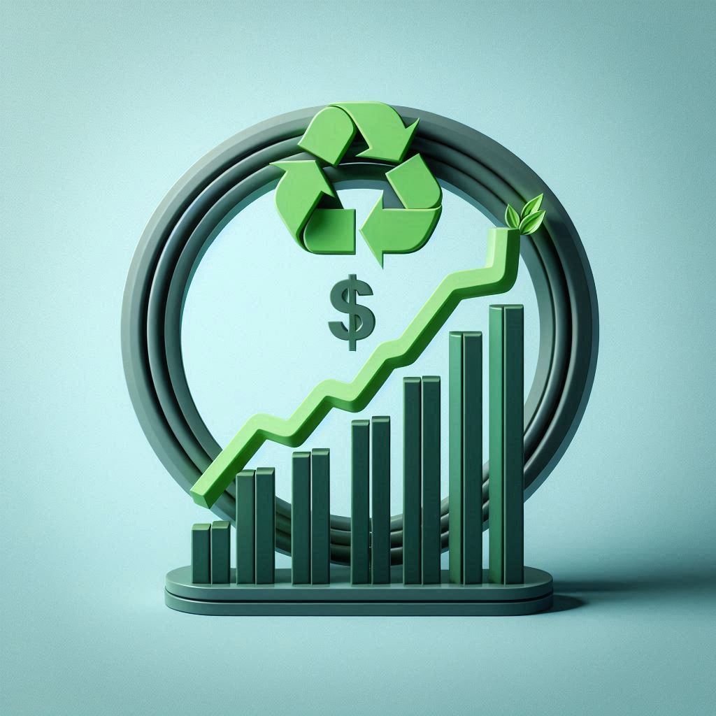 Circular Economy and Financial Sustainability © AI Illustration