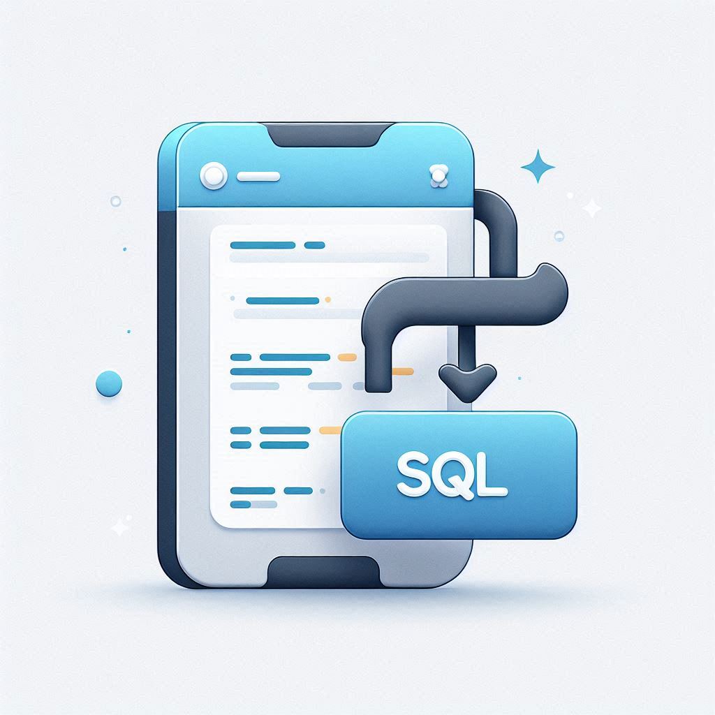 A Natural Language query transforming into an SQL command © AI Illustration