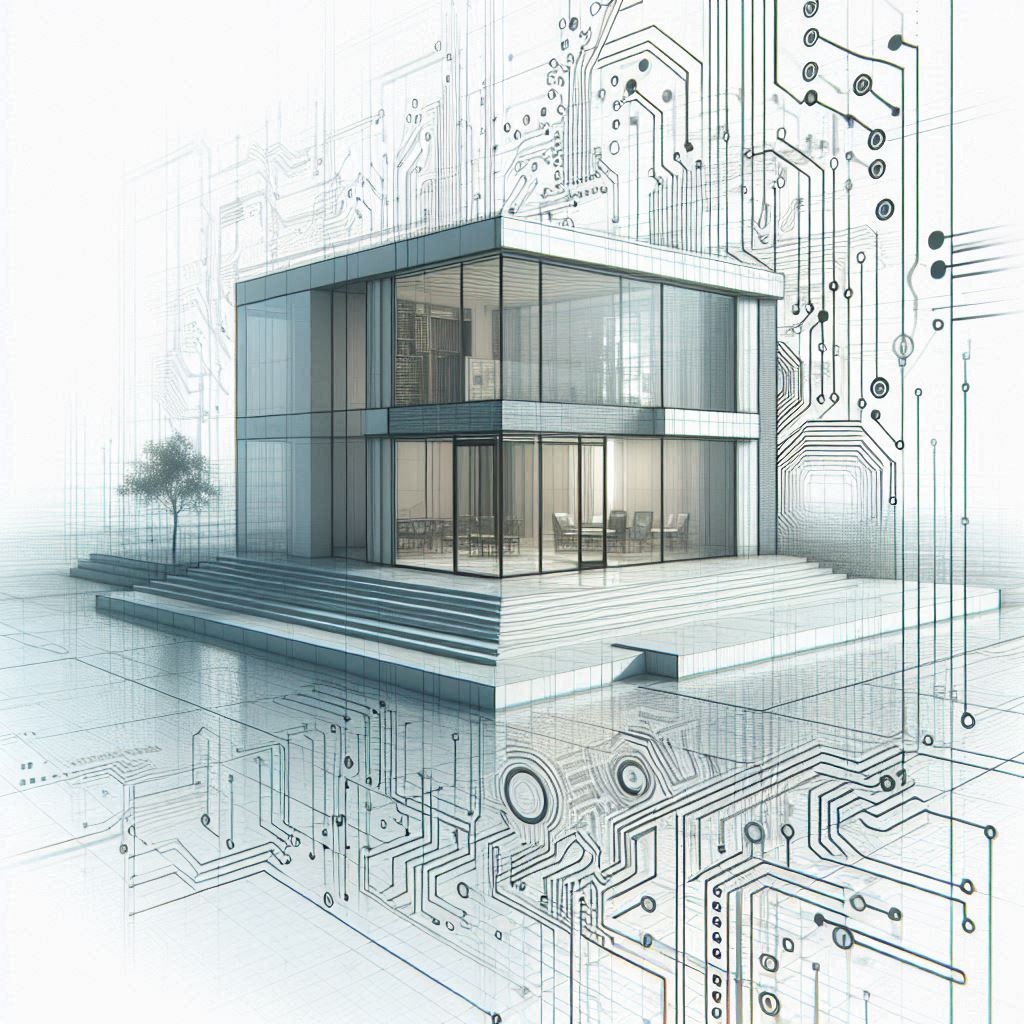 A modern Building design © AI Illustration