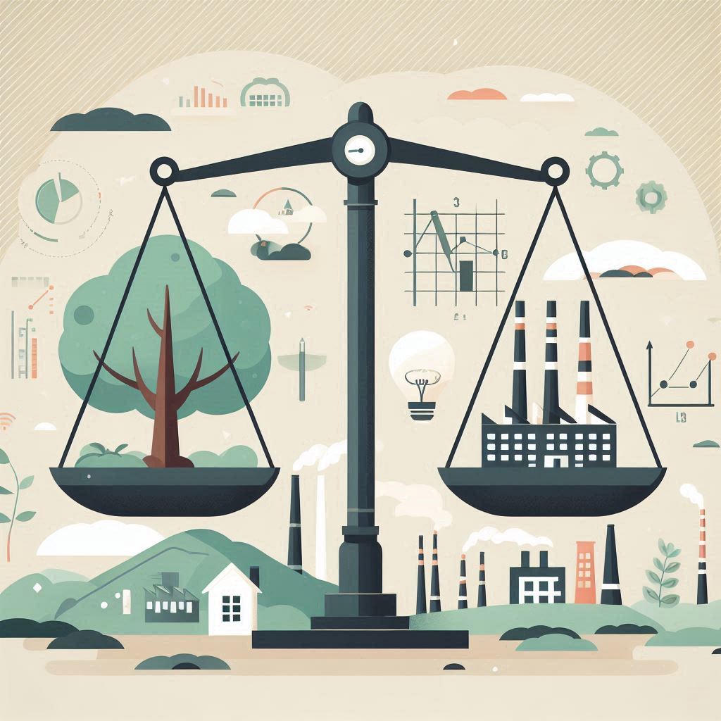 The Balance between Carbon Sources and Sinks © AI Illustration