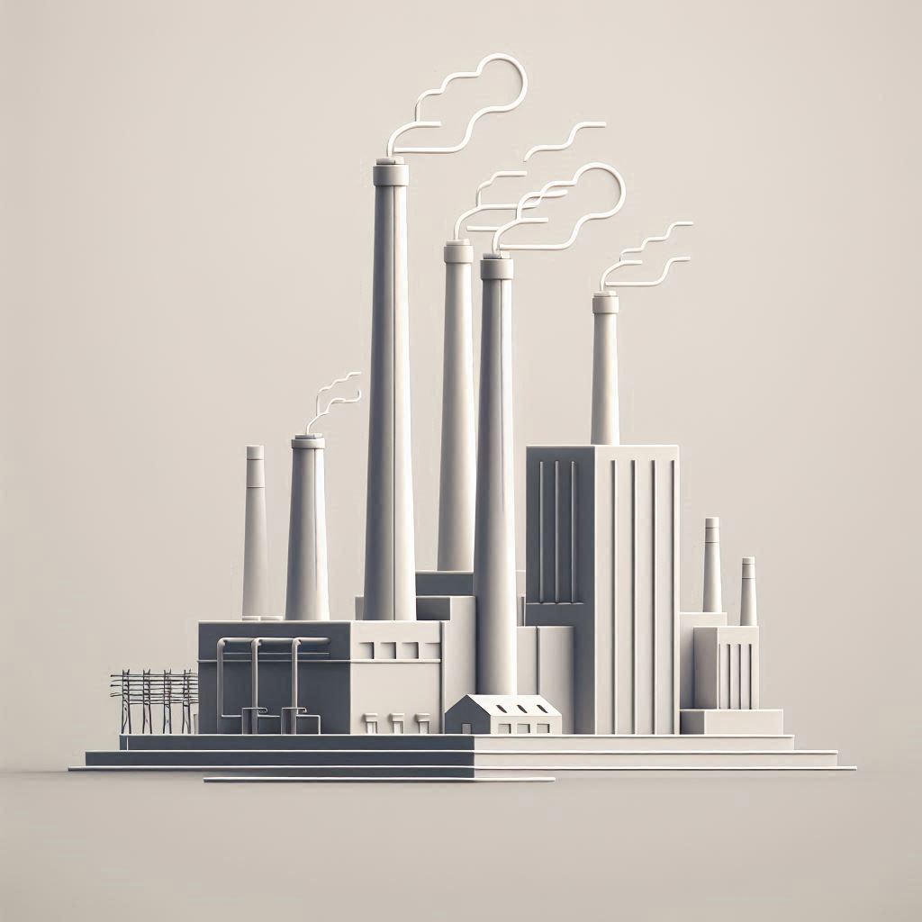 Power Plant © AI Illustration