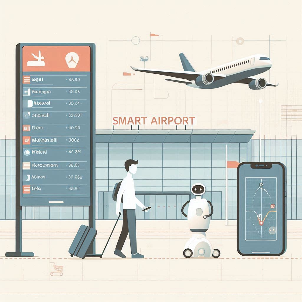 Smart Airport © AI Illustration