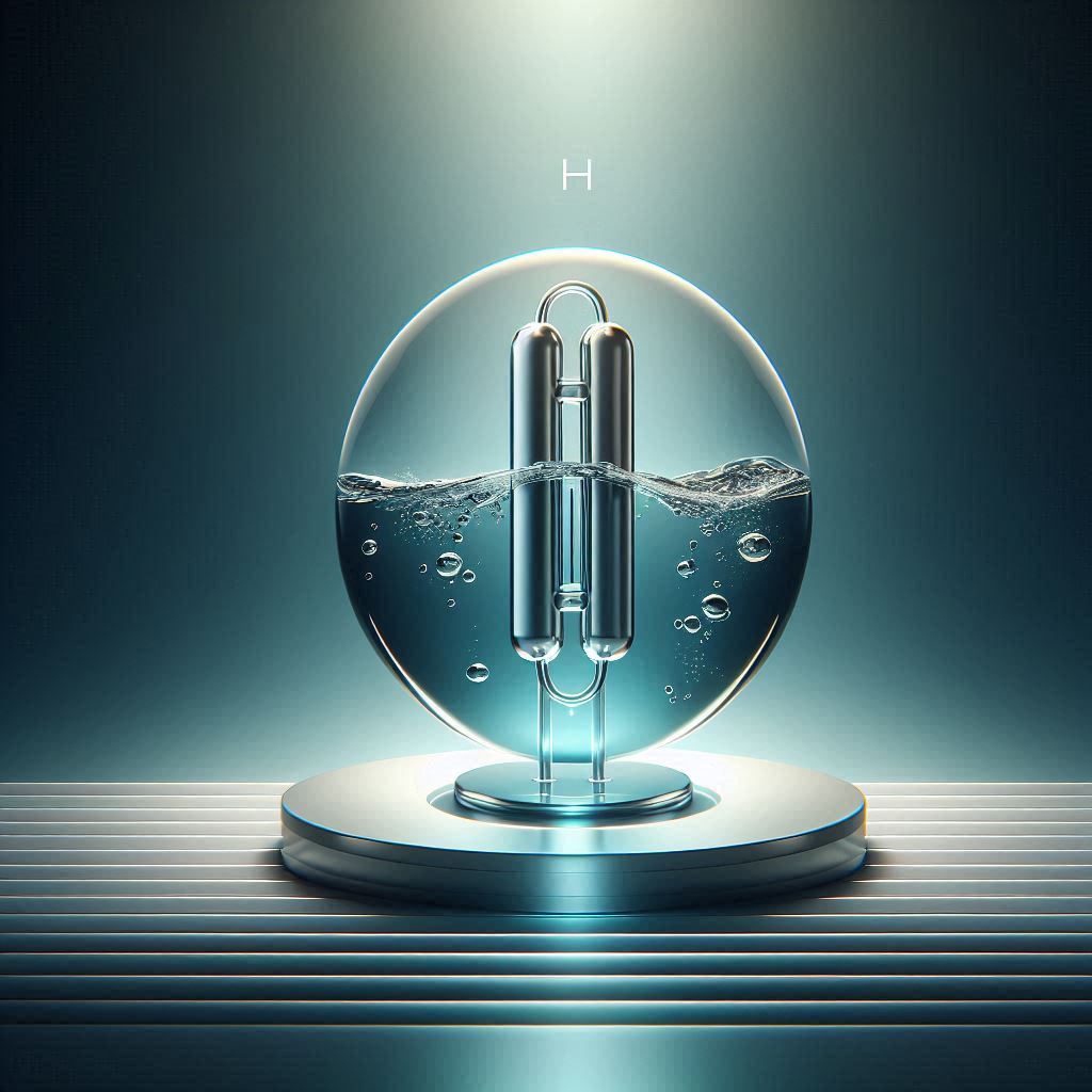 Hydrogen Electrolyzer Illustration © AI Illustration