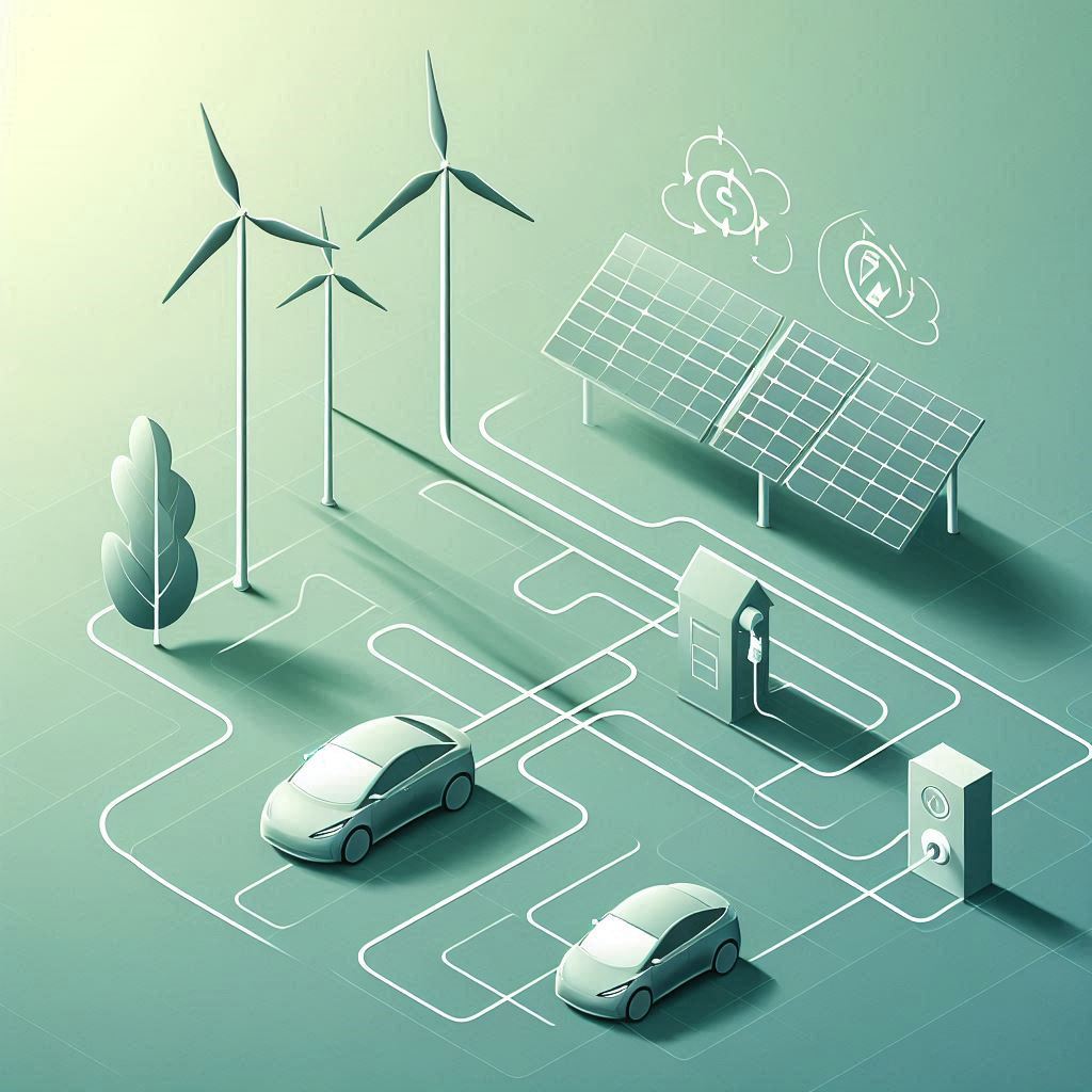 The Integration of Renewable Energy with Energy Storage Systems © AI Illustration