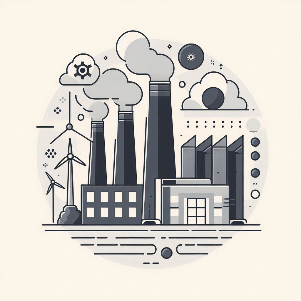 Thermal Power Industry © AI Illustration