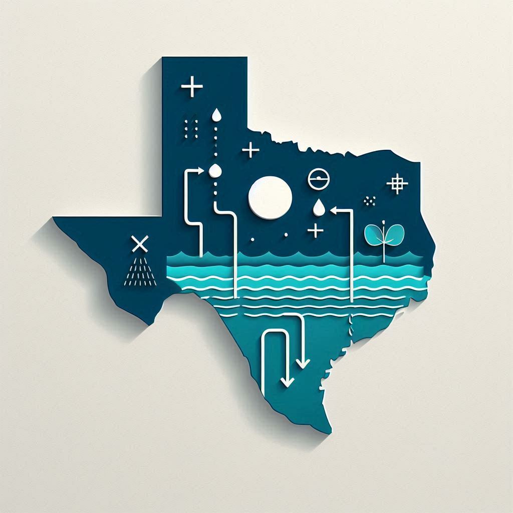 Texas and Evaporation © AI Illustration