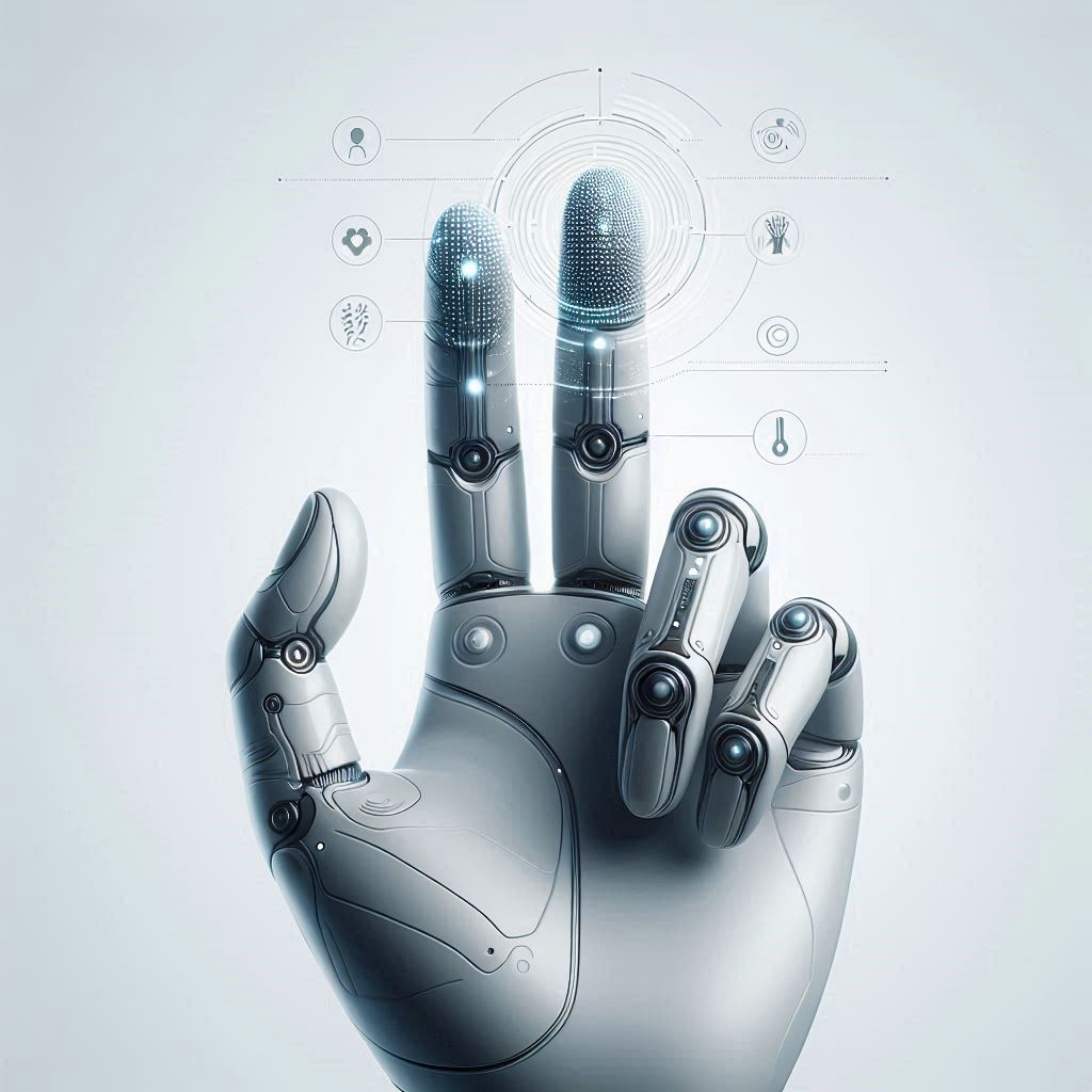 Robotic Fingertip © AI Illustration