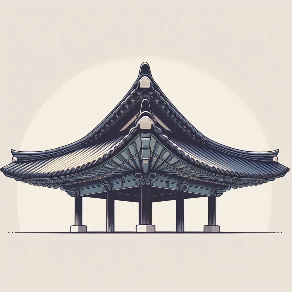 Hanok Roof © AI Illustration