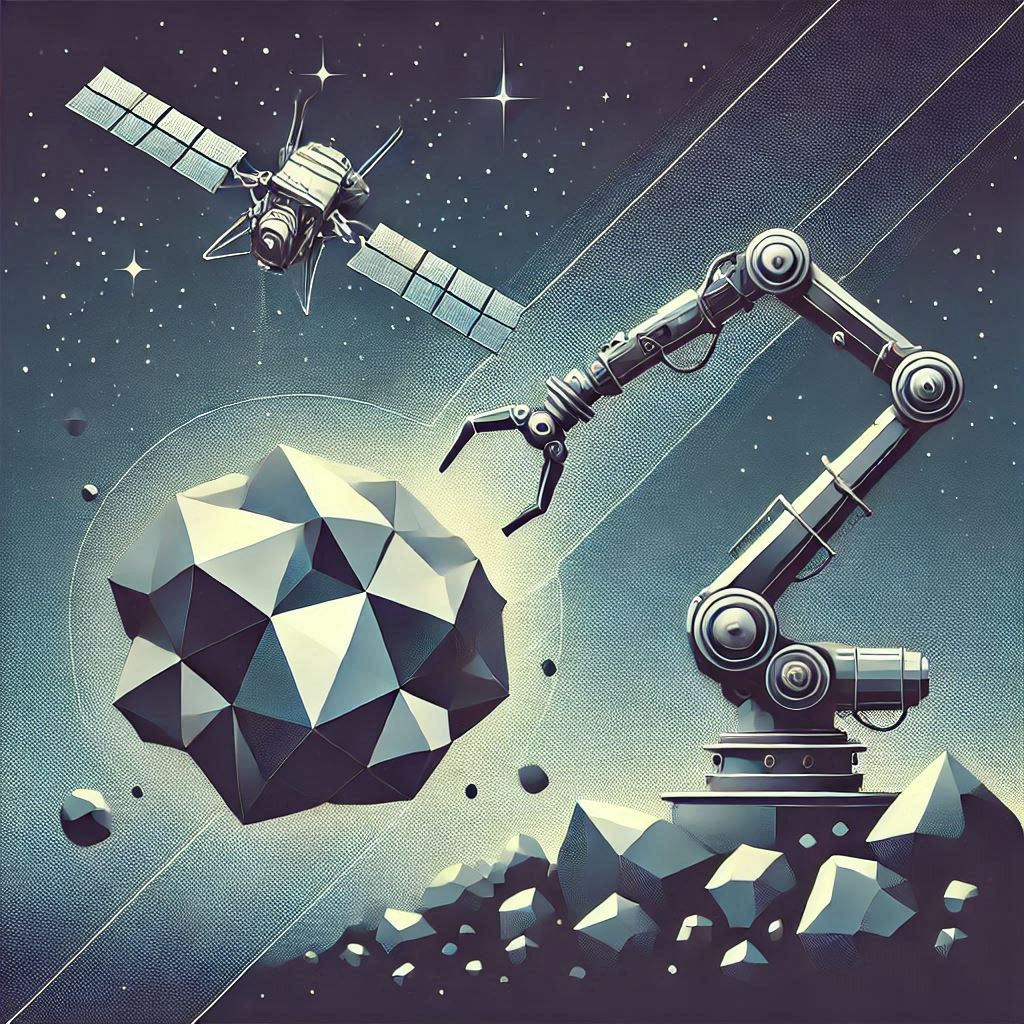 Asteroid Mining © AI Illustration