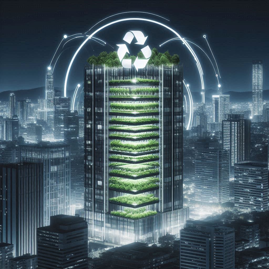 A Vertical Farm Building © AI Illustration