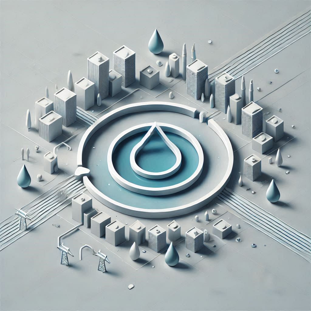 Water Circularity in Smart Cities © AI Illustration