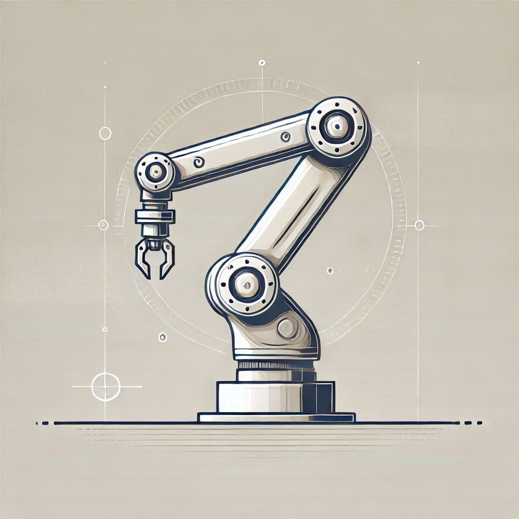 An Industrial Robot Arm © AI Illustration