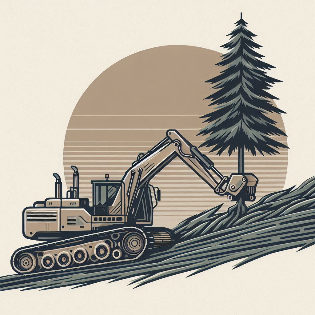 A Tree Transplanting Machine © AI Illustration