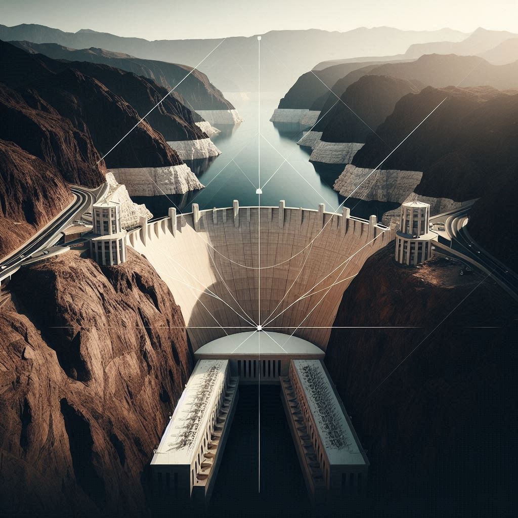 Hoover Dam Design © AI Illustration