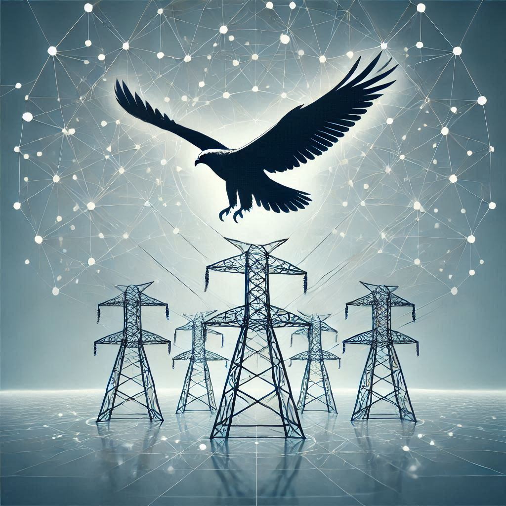 Power Grid Optimization Inspired from Hawk © AI Illustration