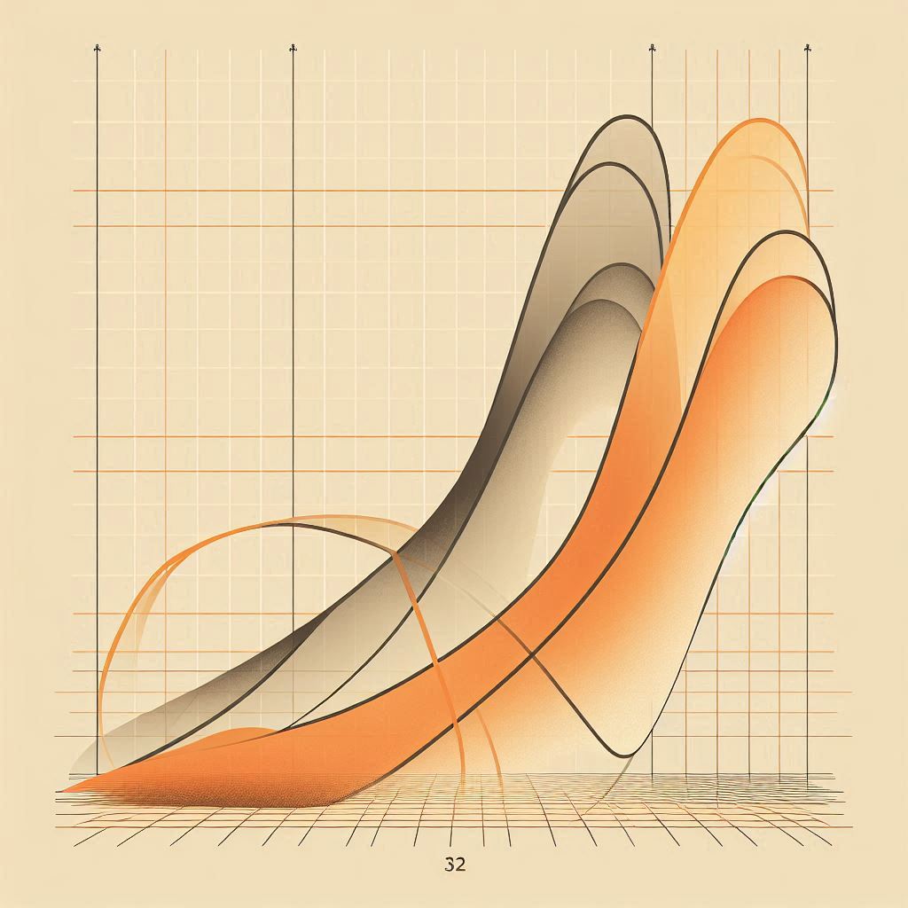 Stock Price Simulation Paths Over Time © AI Illustration