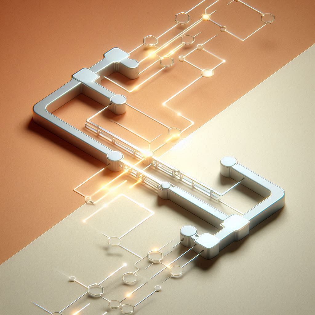 Illustration of Two Interconnected Supply Chains © AI Illustration