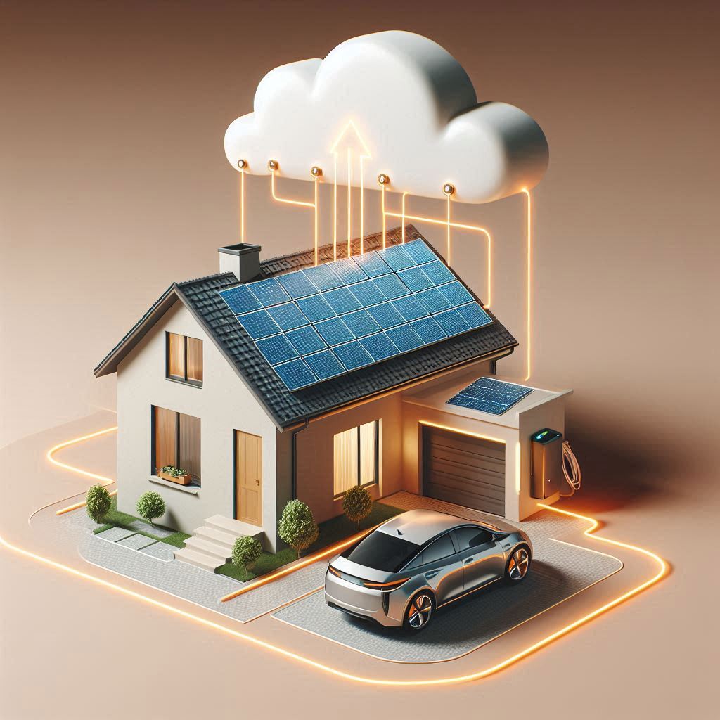 Cloud-Based Energy Communication © AI Illustration