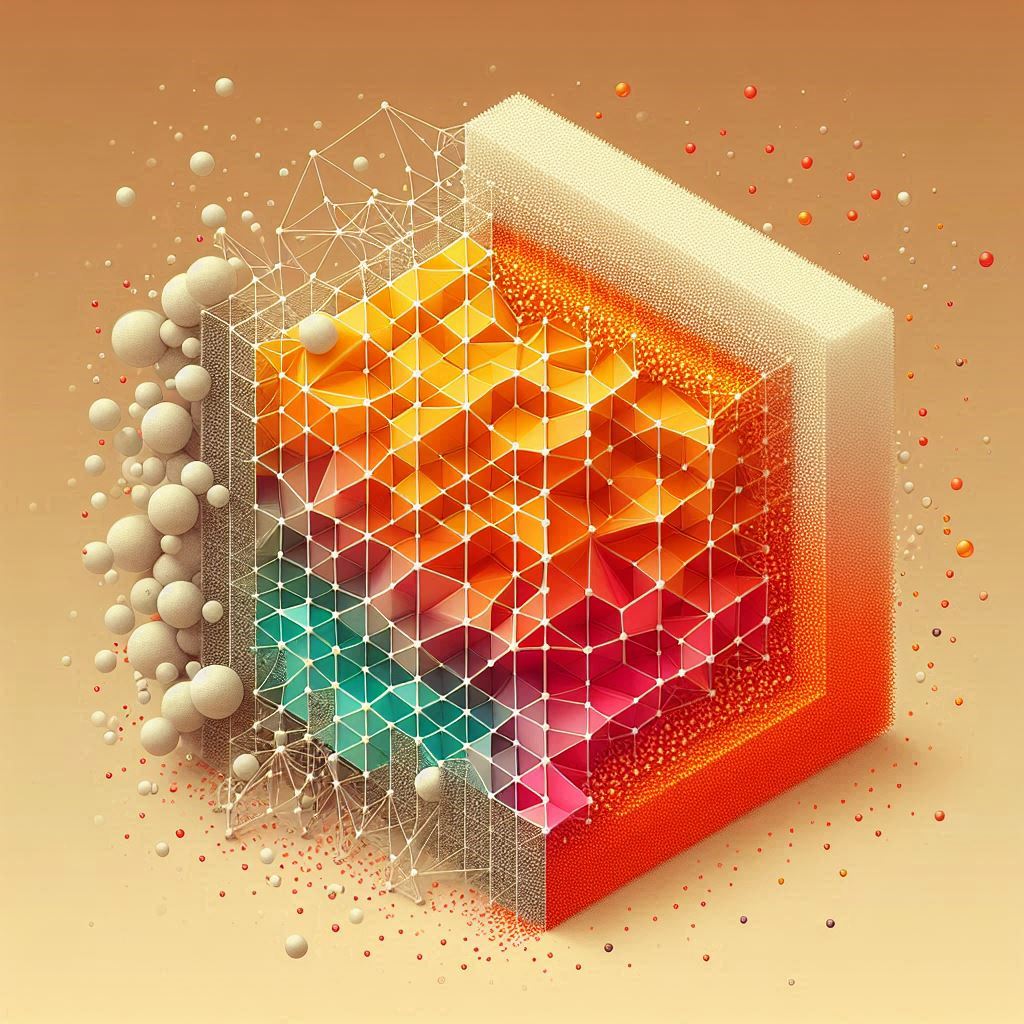 Geometric Illustration of Water Filtration Concept © AI Illustration