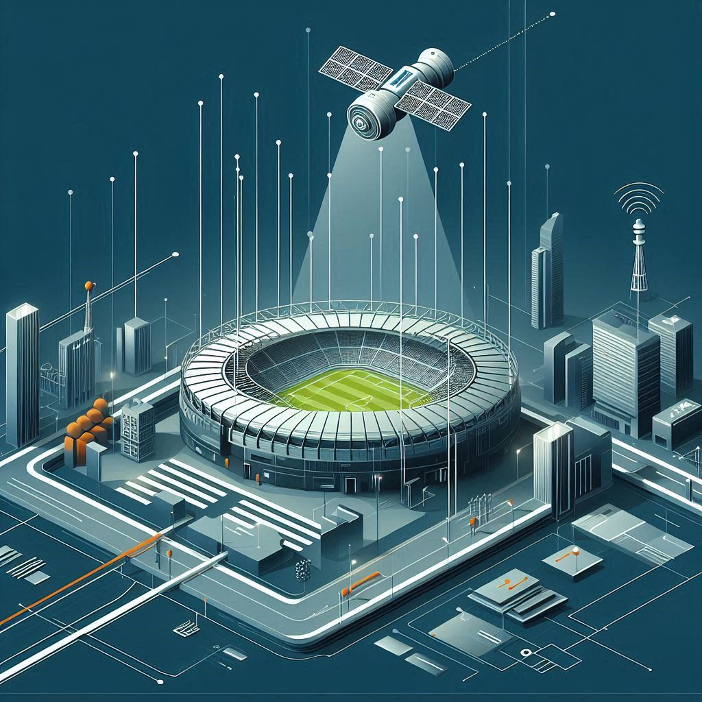 Satellites and Smart Surfaces Powering the 6G Connectivity © AI Illustration