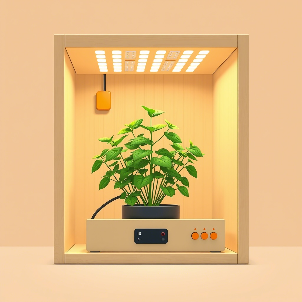 Indoor Plant Growth Chamber © AI Illustration