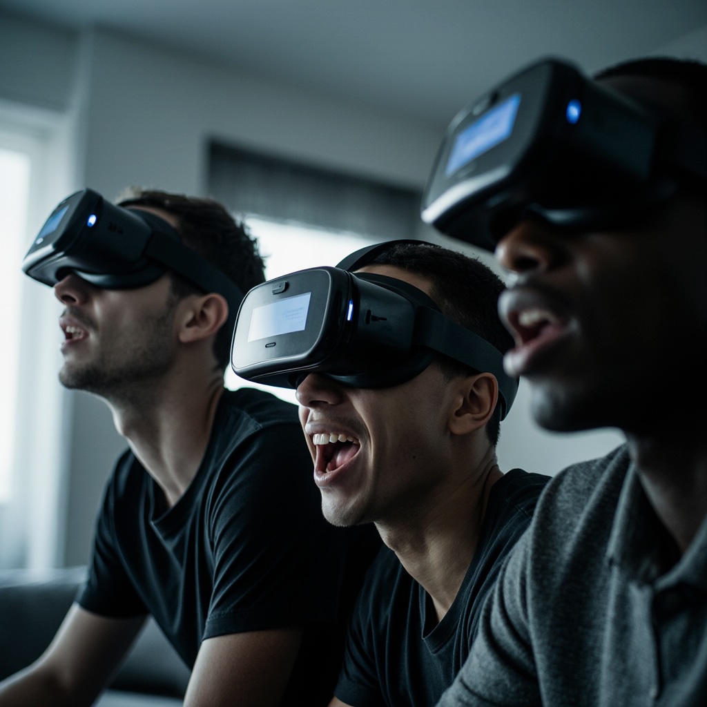 5G Meets Virtual Reality © AI Illustration