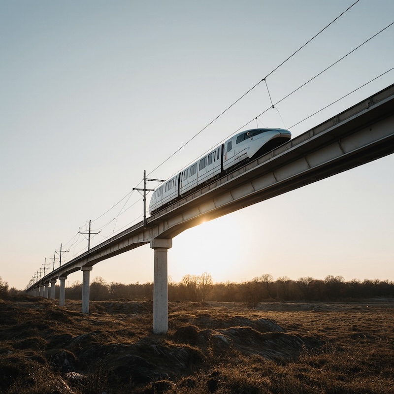 A Maglev Train © AI Illustration
