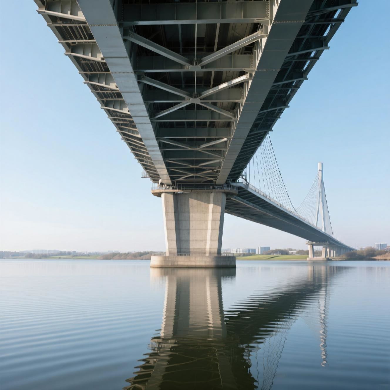 A Bridge Over Water © AI Illustration