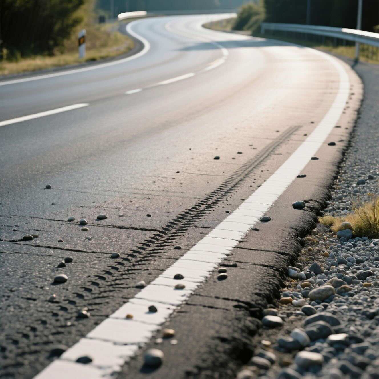 A Road Made of Asphalt © AI Illustration