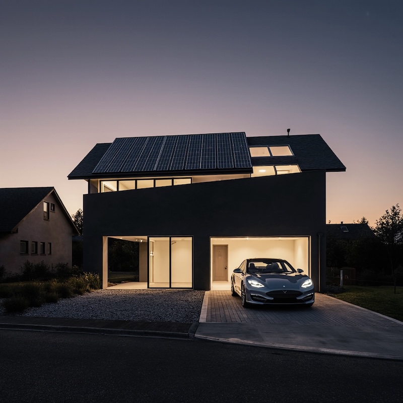 Energy Management in Modern Homes © AI Illustration