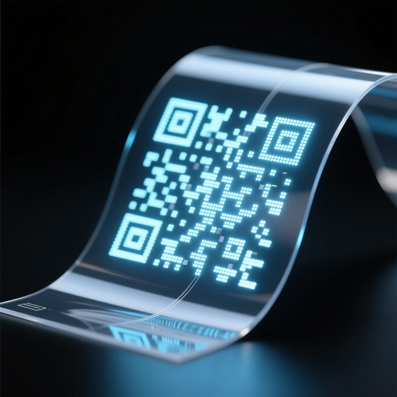 A Flexible Electronic QR Code © AI Illustration
