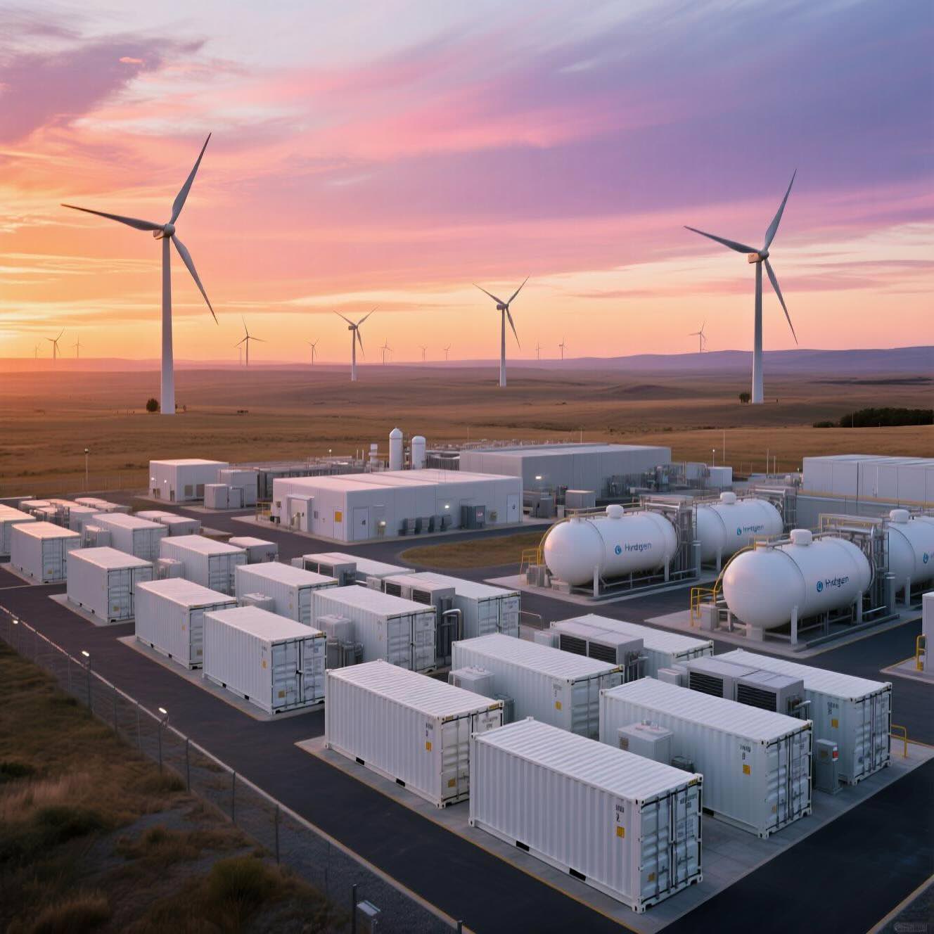 A Long Duration Energy Storage Facility © AI Illustration