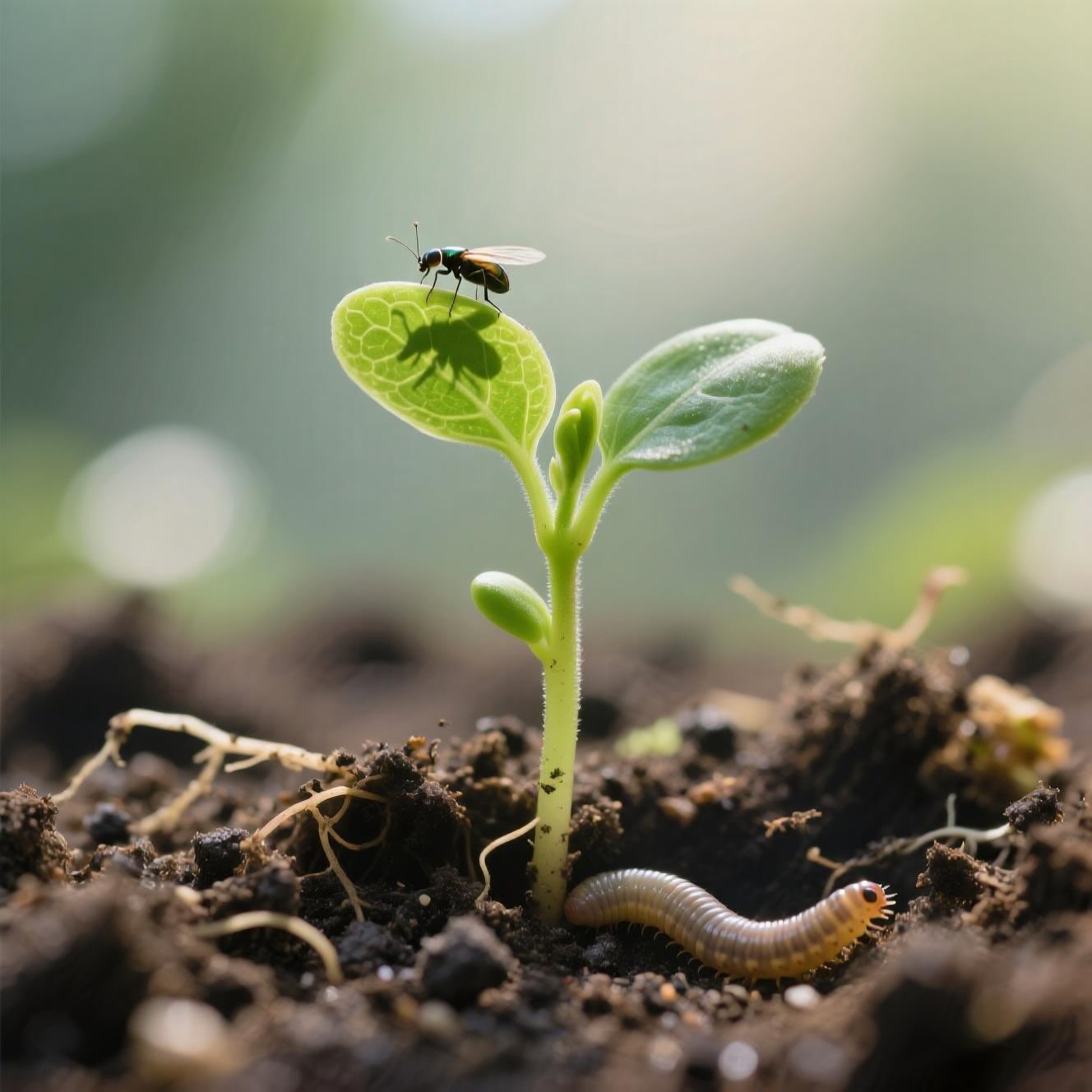 Healthy Soil in Sustainable Agriculture © AI Illustration