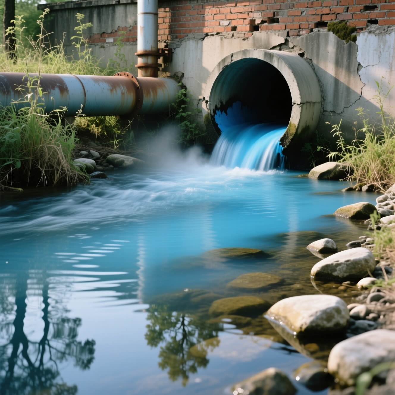 Methylene Blue Wastewater © AI Illustration