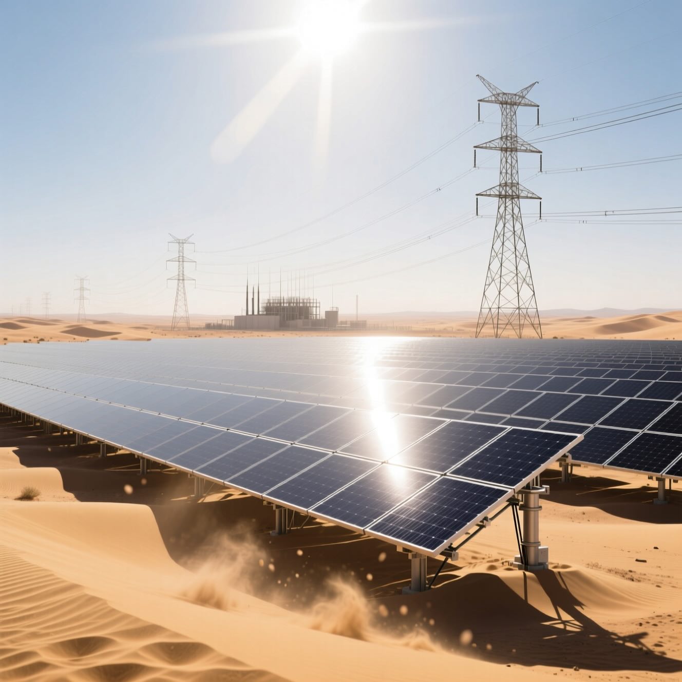 Protecting Solar Power Plants from Solar Inverter Attack © AI Illustration