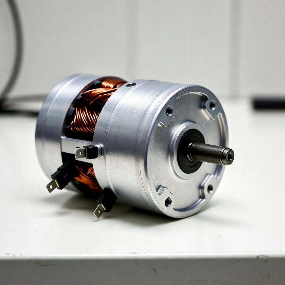 A Brushed DC Electric Motor &copy; AI Illustration
